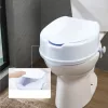 WC-magasító ülőke 15 cm-es emelés, 136 kg teherbírás, univerzális, dupla rögzítésű toalettmagasító fedéllel