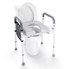 WC-ülőke emelő univerzális WC magasító 7 fokozatban állítható magasság, puha párnázott ülőfelülettel, 158,7 kg teherbírás
