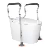 WC-ülőke emelő karfákkal, állítható 45-55 cm / 67-77 cm, 136 kg teherbírású WC kapaszkodó
