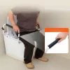 WC-ülőke emelő kartámasszal 410–510 mm állítható szélesség felállást segítő kapaszkodó acél vázzal 136 kg teherbírású