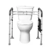 WC biztonsági kapaszkodó, felállást segítő keret állítható szélesség és magasság, 136 kg teherbírással