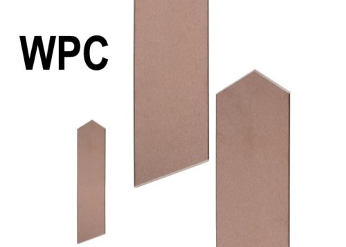 WPC fence slats walnut 100 WPC fence fence element