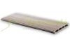 Knotted WPC wall cladding Woodlook Co-Grain fence element N+F 400 cm long Palisander fence element fence board The price is per meter!