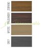 Knotted WPC wall cladding Woodlook Co-Grain fence element N+F 400 cm long Zebrano fence element fence board The price is per meter!