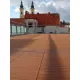 WPC parketta 1 m2 30x30 cm lapokból kültéri és beltéri. Fahatású barna Merbau burkolat. Woodlook kaz