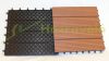 WPC parketta 1 m2 30x30 cm lapokból kültéri és beltéri. Fahatású barna Merbau burkolat. Woodlook kaz