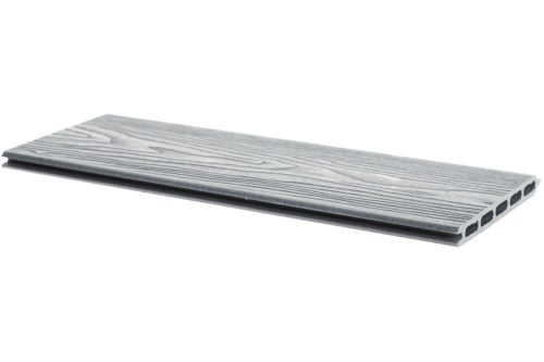 Knotted WPC fence slat Woodlook Emboss N+F fence element 180 cm long Graphite gray fence board