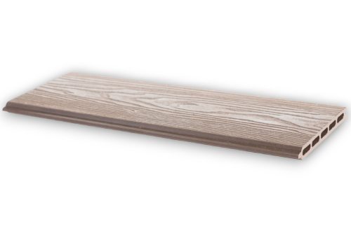 Knotted WPC fence slat Woodlook Emboss N+F fence element 180 cm long Mahogany fence board