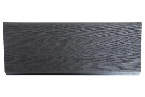 Knotted WPC fence slat Woodlook Emboss N+F fence element 290 cm long Anthracite fence board