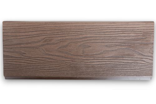Knotted WPC fence slat Woodlook Emboss N+F fence element 400 cm long Mahogany fence board