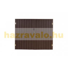   WPC kerékpár garázs szerszámos kisház, zárható kerékpár tároló 2 bicikli számára 172x213x112 cm barna