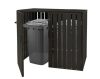 WPC Garden bin storage bin storage bin for 2 80-240 liter bins, anthracite