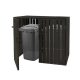 WPC Garden bin storage bin storage bin for 2 80-240 liter bins, anthracite