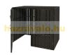 WPC Garden bin storage bin storage bin for 2 80-240 liter bins, anthracite