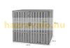 WPC Garden bin storage bin storage bin for 2 80-240 liter bins, anthracite