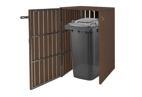 WPC Garden bin storage bin storage bin for 1 80-240 liter bin, brown