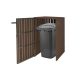 WPC Garden bin storage bin storage bin for 1 80-240 liter bin, brown