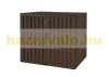WPC Garden bin storage bin storage bin for 2 80-240 liter bins, brown