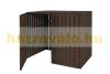 WPC Garden bin storage bin storage bin for 2 80-240 liter bins, brown