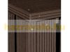 WPC Garden bin storage bin storage bin for 2 80-240 liter bins, brown