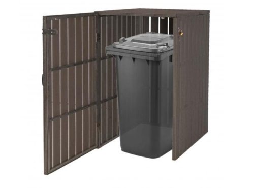 WPC Garden bin storage bin storage bin for 1 80-240 liter bin, gray