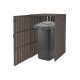 WPC Garden bin storage bin storage bin for 1 80-240 liter bin, gray