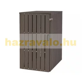   WPC Kerti kukatároló szemeteskuka tároló 1 db 80-240 literes kukához szürke