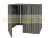 WPC Garden bin storage bin storage bin for 2 80-240 liter bins, gray 