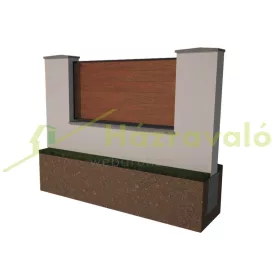    WPC LUX falburkolat házak oldalának burkolásához 156x21x2200 mm Mystic szín. Woodlook 