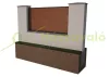 WPC LUX falburkolat házak oldalának burkolásához 156x21x2200 mm Szürke szín. Woodlook 