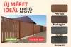 WPC kerítésléc méterár 12 cm széles 400 cm hosszú Woodlook Ideal kerítéselem Antracit sötétszürke
