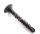 WPC floor plate fixing screw in size 4x18 mm in standard black color. WoodLook