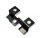 WPC floor plate fastening tab stainless inox clip clip for 2 mm floor plate distance WoodLook