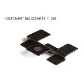   WPC padlólap rögzítő fül rozsdamentes inox klipsz kapocs 2 mm padlólap távolsághoz WoodLook