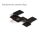 WPC floor plate fixing tab stainless inox clip for 4 mm floor plate distance WoodLook