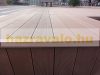Élzáró WPC padlólap sarokléc 4,5x4,5x300 cm Fahatású indiai teak takaróléc