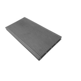   WPC padlólap méterár 145x21x4000 mmFahatású kétoldalas Grafit szürke burkolat. Woodlook Premium csúszásmentes felület.