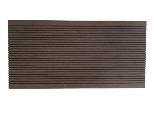 WPC floor board 2.2 meter thread 150x20x2200 mm Wood-effect double-sided dark brown Mahogany covering. Woodlook Premium non-slip surface. Price per meter!