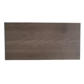 WPC padlólap 4 méteres szál 150x20x4000 mm Fahatású kétoldalas sötétbarna Mahagóni burkolat. 
