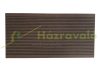 WPC floor board price per meter 150x20x4000 mm Wood pattern double-sided dark brown Mahogany cover. Woodlook Premium non-slip surface.
