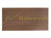 WPC padlólap 4 méteres szál 150x20x2200 mm Fahatású kétoldalas barna Merbau burkolat. 