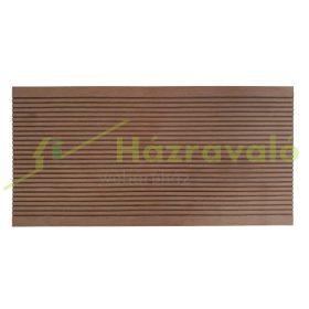   WPC padlólap méterár 145x21x4000 mm Fahatású kétoldalas barna Merbau burkolat. Woodlook Premium csúszásmentes felület.