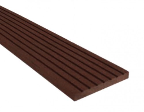 WPC slat 80x10x2200 solution covering dark brown Mahogany WoodLook Standard cover slat