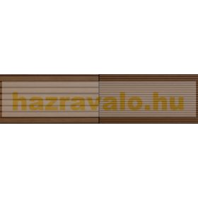   WPC takaróléc 63x10x2200 bordázott I alaku oldatakaró barna Merbau WoodLook Standard deszka