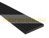 WPC léc 71x10x2200 oldatakaró sötétszürke Antracit WoodLook Natúr takaróléc
