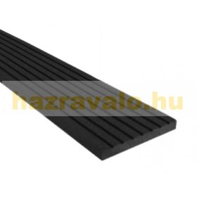   WPC léc 71x10x2200 famintás I oldatakaró sötétszürke Antracit WoodLook Natúr takaróléc