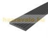 WPC léc 71x10x2200 oldatakaró szürke Grafit WoodLook Natúr takaróléc
