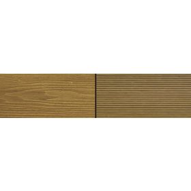   WPC padlólap Woodlook Natúr Teak 2,2 m szál 150x24x2200 mm igazi fahatású kétoldalas barna burkolat, matt, csúszásmentes felület.