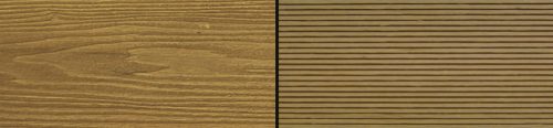 WPC floor board Woodlook Natural Teak 2.2 m fiber 150x24x2200 mm real wood-effect double-sided brown covering, matte, non-slip surface.