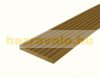 WPC léc 71x10x2200 oldatakaró világosbarna Teak WoodLook Natúr famintás takaróléc